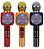 Microfone karoke sem fio alto falante h'maston mk02 - Imagem 1