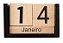 Calendario de mesa em madeira blocos - Imagem 3
