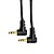Cabo p2 x p2 audio 90 graus 1.5mts x-cell xc-p2-9a - Imagem 3