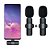 Microfone de lapela wireless bluetooth tipo c com 2 unid - Imagem 1