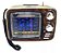 Caixa de som radio retro recarregavel bluetooth/am/fm/tf/usb/aux kts pgbx-078 - Imagem 1