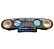 Caixa de som bluetooth/fm radio/tf/usb/aux/mic p2 recarregavel 30w botoes mecanicos grasep d-g555 - Imagem 1