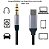 Cabo adaptador 3.5 auxiliar tipo c para p2 al-152-ty - Imagem 1