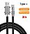Cabo carregador metalico 29w 6a usb-ios it-blue le-862p - Imagem 1