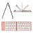 Teclado mini dobravel bluetooth 5.0 recarregavel folding - Imagem 1