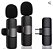 Microfone de lapela wireless bluetooth tipo c com 2 unid - Imagem 2