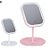 Espelho com led de mesa smart mirror touch qs-001 rosa - Imagem 1