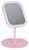 Espelho com led de mesa smart mirror touch qs-001 rosa - Imagem 2