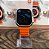Relogio digital smartwacht m8 ultra max laranja tela 49mm gs fit - Imagem 4