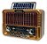 Radio retro am/fm/usb/tf/solar recarregavel kapbom ka-3198 - Imagem 2