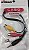 Cabo conector p2  x rca femea - Imagem 1
