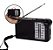 Caixa de som radio retro am-fm-p2 a pilha ou recarregavel kapbom ka-3323 - Imagem 2