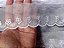 BO02 - 5,00cm x 13,70m | Renda Organza Bordado 100% Poliéster Branco - Imagem 1