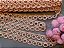 GP052 - 1,50cm x 13,70m | Renda Guipure 100% Poliéster Rose - Imagem 3