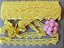 GP036 - 3,00cm x 13,70m | Renda Guipure 100% Poliéster Amarelo Ouro - Imagem 1
