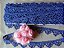 GP043 - 2,40cm x 10,00m | Renda Guipure 100% Poliéster Azul Royal - Imagem 1