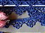 GP043 - 2,40cm x 10,00m | Renda Guipure 100% Poliéster Azul Royal - Imagem 2