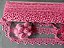 GP002 - 2,80cm x 13,70m | Renda Guipure 100% Poliéster Rosa Chiclete - Imagem 3