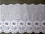 LC027 - 10,00cm x 13,70m | Bordado Inglês 100% Algodão Branco - Imagem 3