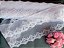 BT013 - 4,50cm x 13,70m | Renda Tule Bordado 100% Poliéster Branco - Imagem 2