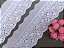 LC024 - 7,50cm x 13,70m | Bordado Inglês 100% Algodão Branco - Imagem 2