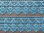 GP049 - 5,00cm x 13,70m | Renda Guipure 100% Poliéster Azul Turquesa - Imagem 5