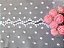 BT022 - 6,50cm x 13,70m | Renda Tule Bordado 100% Poliéster Branco - Imagem 5