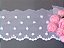 BT022 - 6,50cm x 13,70m | Renda Tule Bordado 100% Poliéster Branco - Imagem 4