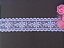 BT016 - 2,50cm x 13,70m | Renda Tule Bordado 100% Poliéster Branco - Imagem 3