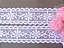 BT016 - 2,50cm x 13,70m | Renda Tule Bordado 100% Poliéster Branco - Imagem 4