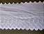 LC028 - 11,00cm x 13,70m | Bordado Inglês 100% Algodão Branco - Imagem 4