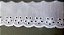 BA035 - 2,50cm x 10,00m | Bordado Inglês 100% Algodão Branco - Imagem 4