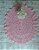 Tapete oval  rosa bebe - Imagem 1
