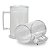 Caneca Acrílica de Chopp Transparente  400ml  Kit c/ 12 Un - Imagem 2