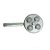 Fogão Industrial Inox De 2 Bocas À Gás Alta Pressão 49 x 24,8 cm - Imagem 3