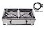 Fogão Industrial Inox De 2 Bocas À Gás Alta Pressão 49 x 24,8 cm - Imagem 1