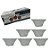 Jogo Conjunto Potes Vidro Sobremesa -100 ML - 12 peças - Ravena - Imagem 6