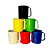Canecas Coloridas Plástico Escolar Atacado 400ml C/ 100un - Imagem 2
