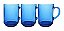 Conjunto Caneca De Vidro Azul Lisa 240ml C/12 - Imagem 5