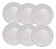 Prato Raso Branco Porcelana Baru Para Restaurante Buffet 25cm - Imagem 1