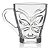Jogo 3 Caneca Vidro 280ml Desenho Borboleta Transparente - hercos - Imagem 3