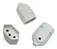 Kit 100 Plugue Fêmea 2P 10A 250V Branco Para Extensão Elétrica Atacado - Imagem 5