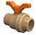 Registro Esfera Soldavel Pvc 25Mm Com Uniao Tigre - Imagem 1