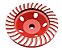 Rebolo diamantado 125mm vermelho - Imagem 1