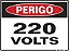 Placa  15X20Cm 220Ay- Perigo 220 Volts - Imagem 1