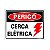 Placa  15X20Cm 220Bd Perigo Cerca Eletrica - Imagem 1