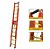 Escada Fibra Extensiva 19Dg 4,19X6,05 Profissional Laranja - Imagem 1
