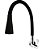 Torneira Silicone C70 Preta Parede Gourmet - Imagem 1