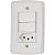 Conjunto 4X2 Com 2 Interruptores Simples 10 A 250 V E 1 Tomada 2P+T 20 A 250 V Tramontina Lux2 Branco 57145 071 - Imagem 1