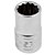 Soquete Encaixe de 1/2" 14,28-9/16 Estriado    13505 - Imagem 1